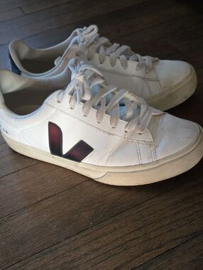 Veja White Leather Sneakers